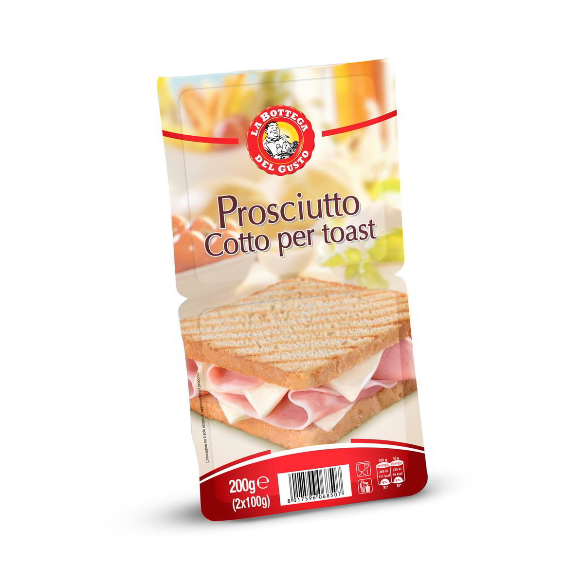 Prosciutto Cotto A Fette Per Toast La Bottega Del Gusto Eurospin