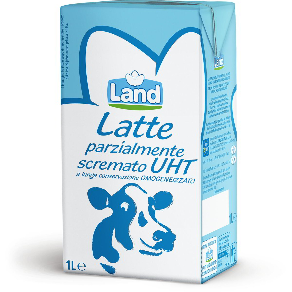 Latte Parzialmente Scremato Uht A Lunga Conservazione Land Eurospin