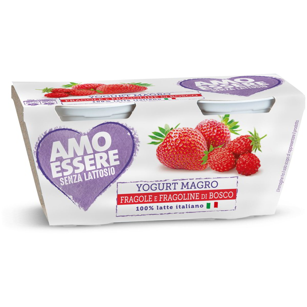 Yogurt Magro Fragole E Fragoline Di Bosco Senza Lattosio Amo Essere