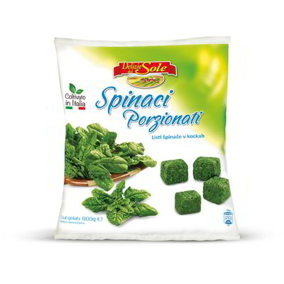 Spinaci porzionati surgelati DELIZIE DAL SOLE 600g - La ...