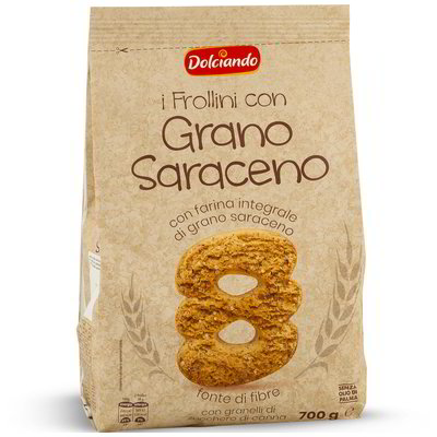 Biscotti frollini con grano saraceno DOLCIANDO 700g - La Spesa Online ...