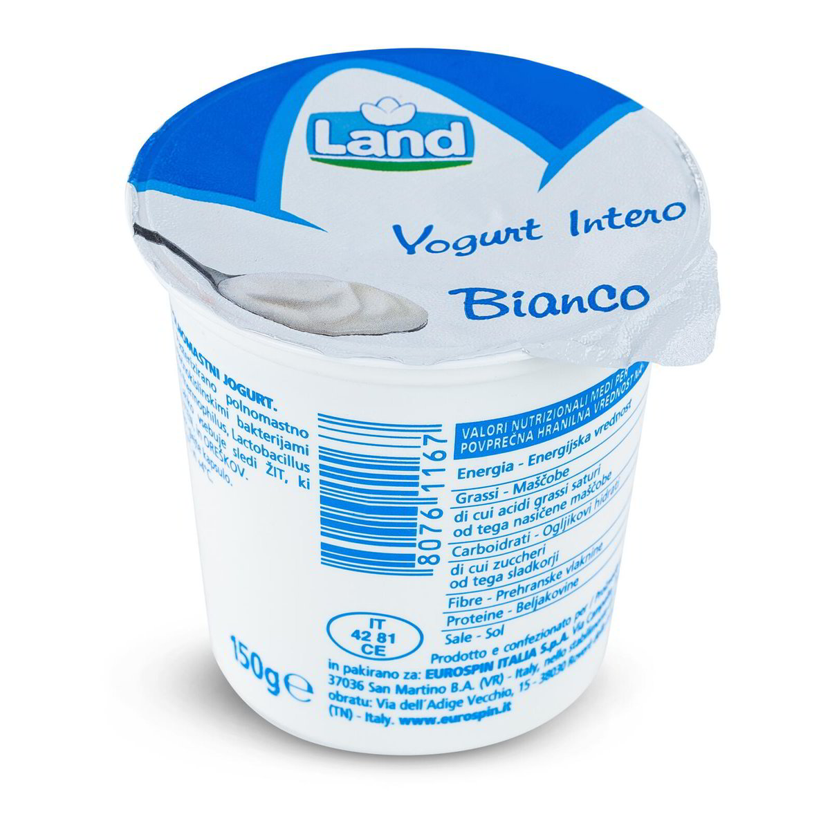 Yogurt intero bianco LAND 150g in dettaglio Eurospin Spesa Online