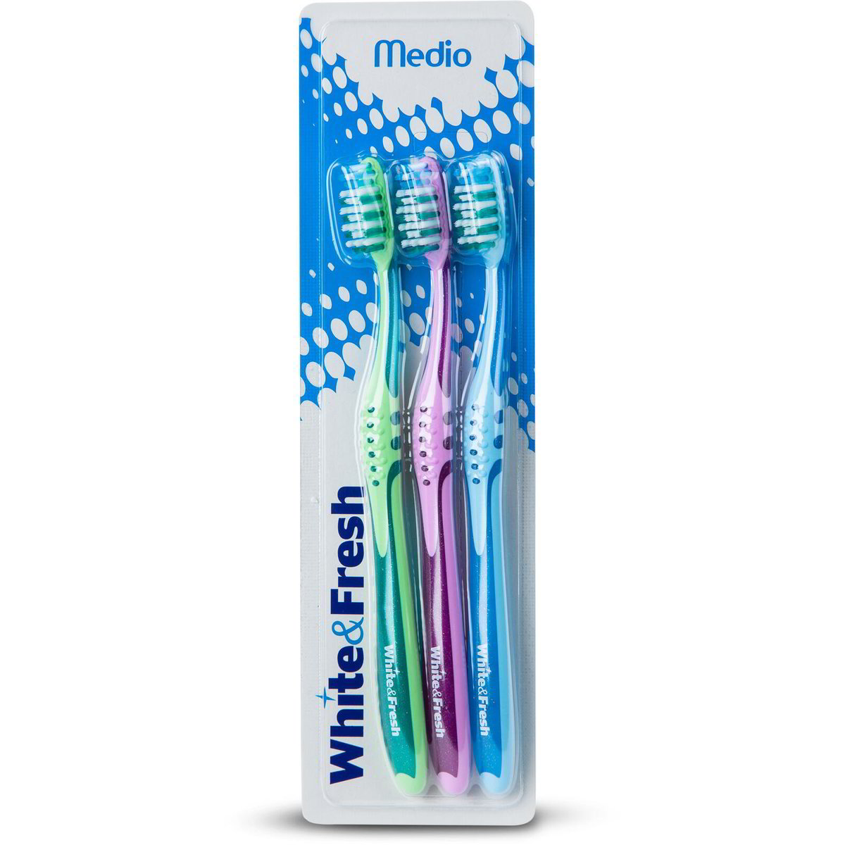 Listerine Reach Essential Care Spazzolino Medio, Setole Morbide Per Pulizia Profonda, Spazzolino Da Denti - Foto 5