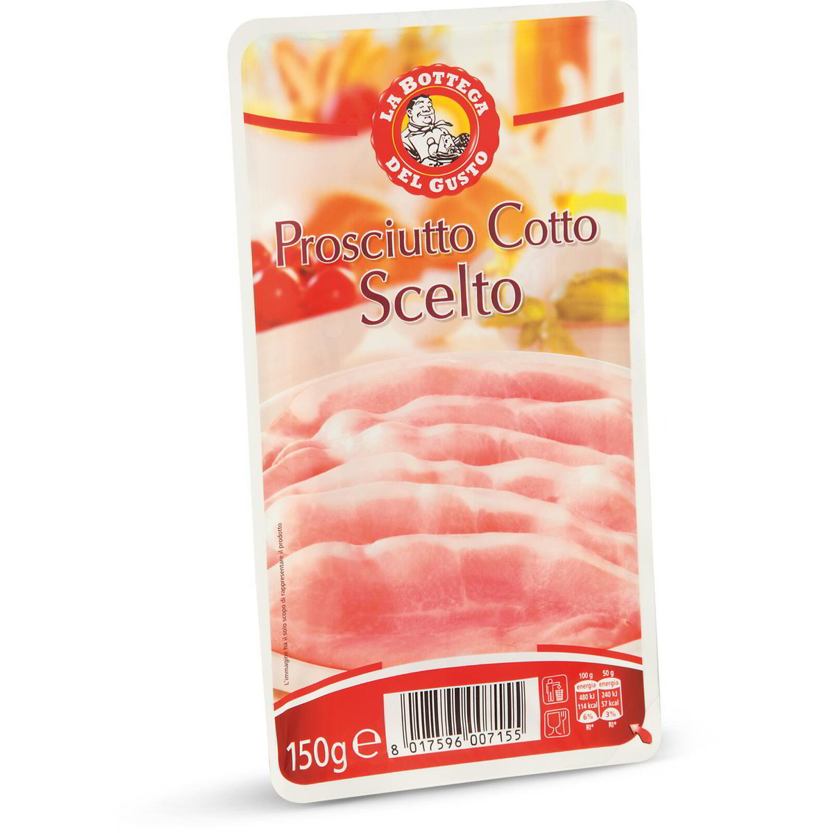 Prosciutto cotto scelto a fette la bottega del gusto Eurospin Spesa