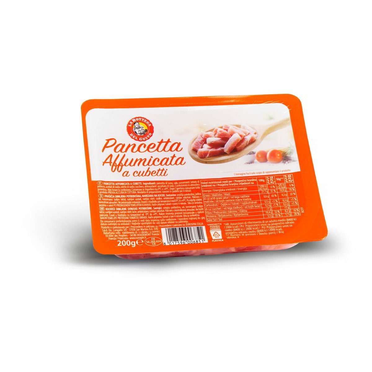 Pancetta affumicata a cubetti la bottega del gusto Eurospin Spesa Online