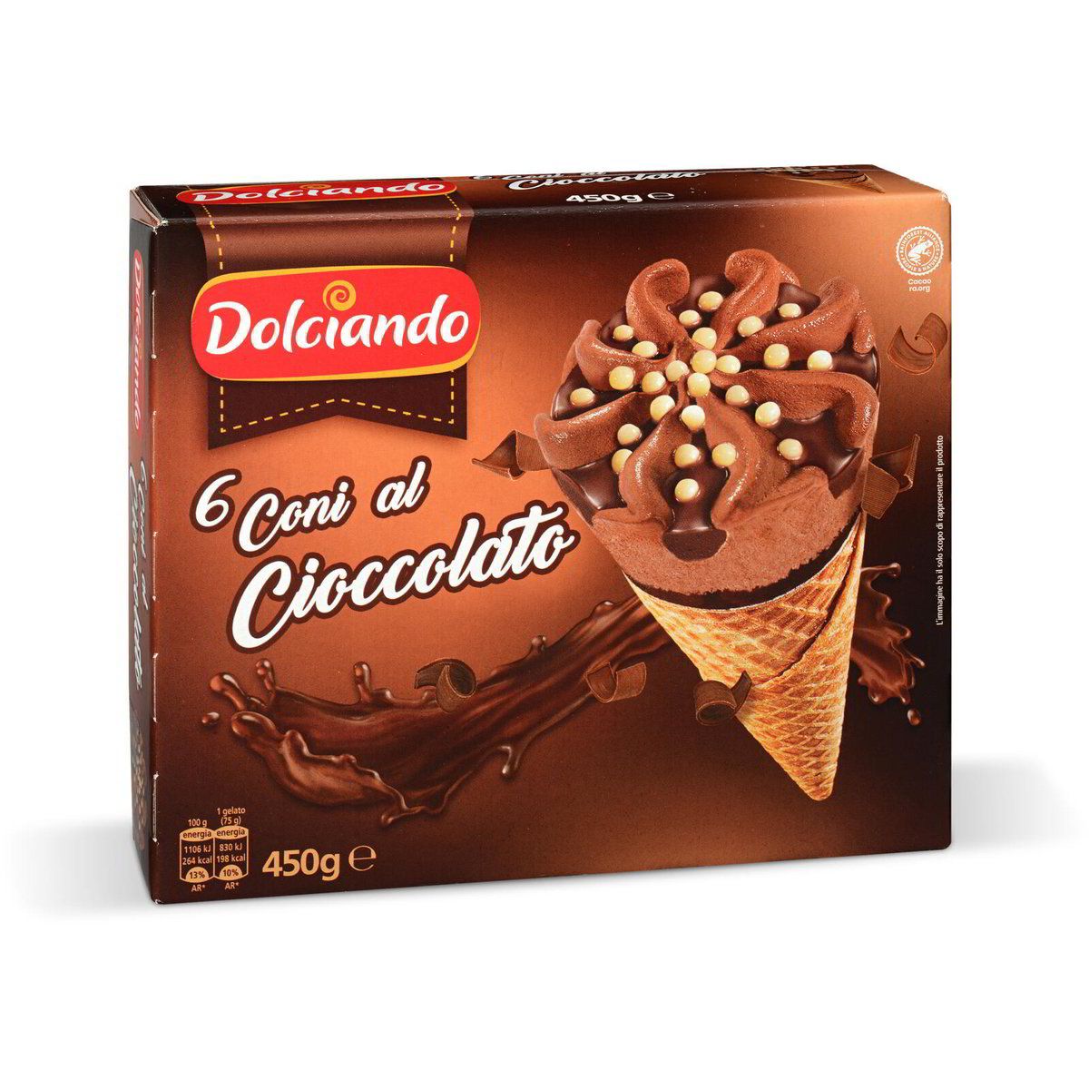 Coni Gelato Al Cioccolato Pezzi Dolciando Eurospin Spesa Online