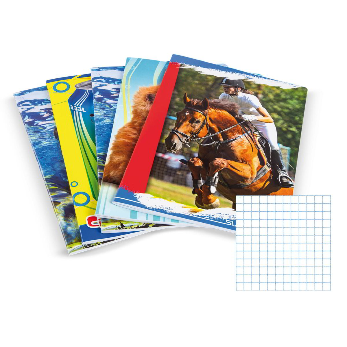 Pigna Maxi Quaderni Trallalà - Confezione Da 10 Pezzi Con Animali Musicisti | Quadretti 5mm, Copertine Colorate - Foto 11