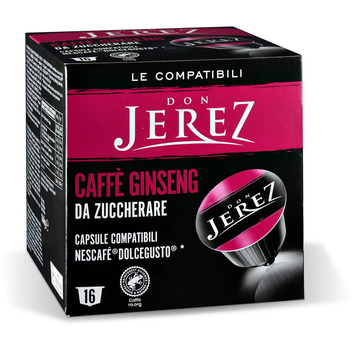 Capsule Caff Ginseng Da Zuccherare Compatibili Nescaf Dolcegusto Pz Don Jerez Eurospin