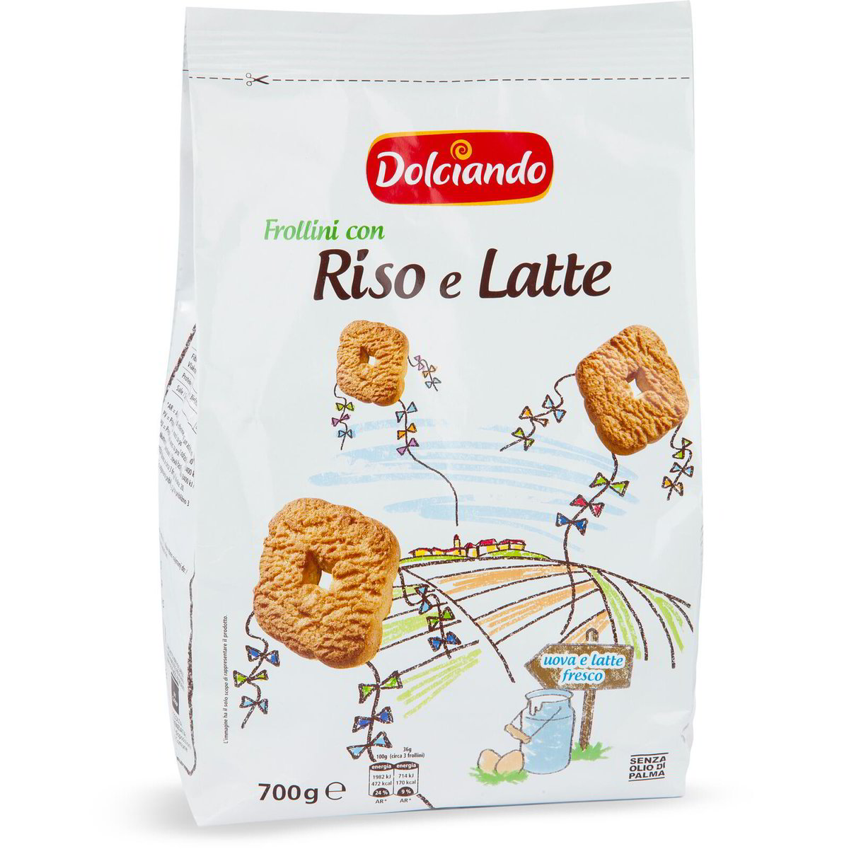 Biscotti Frollini Con Riso E Latte Dolciando Eurospin Spesa Online