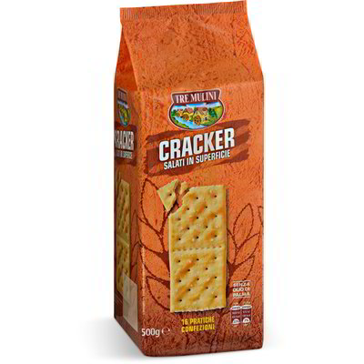 Cracker salati in superficie tre mulini