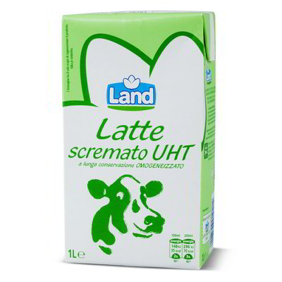 Latte scremato UHT a lunga conservazione land