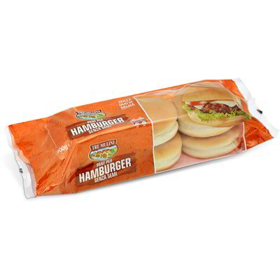 Pane per hamburger senza semi tre mulini