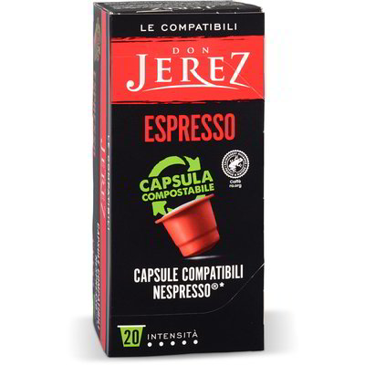Capsule caffè espresso compatibili Nespresso 20 pezzi don jerez