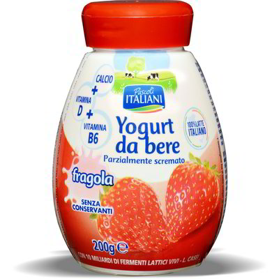 Yogurt da bere alla fragola pascoli italiani